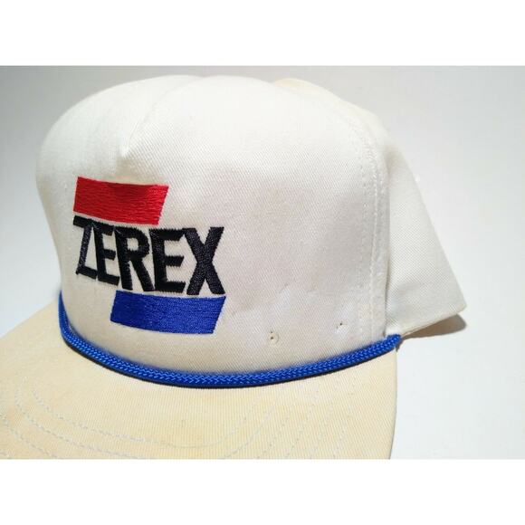 VTG Zerex Coolant Alan Kuwicki Leather Back Racing hat cap Made in USA - Picture 2 of 6